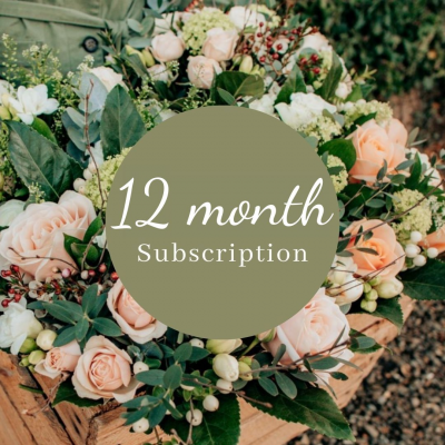 12 Month Flower Subscription | Sorrel & Sage Florist - What could be nicer than receiving twelve beautiful monthly arrangements bursting with seasonal blooms?
