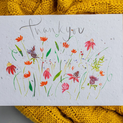 Thank You | Plantable Seed Card | Sorrel & Sage Florist - Greetings Cards & Gifts | Sorrel & Sage Florist | Owd Barn at Bispham | 01704 790244 | Parbold Florist | Mawdesley Florist | Rufford Florist | Lathom Florist | Burscough Florist